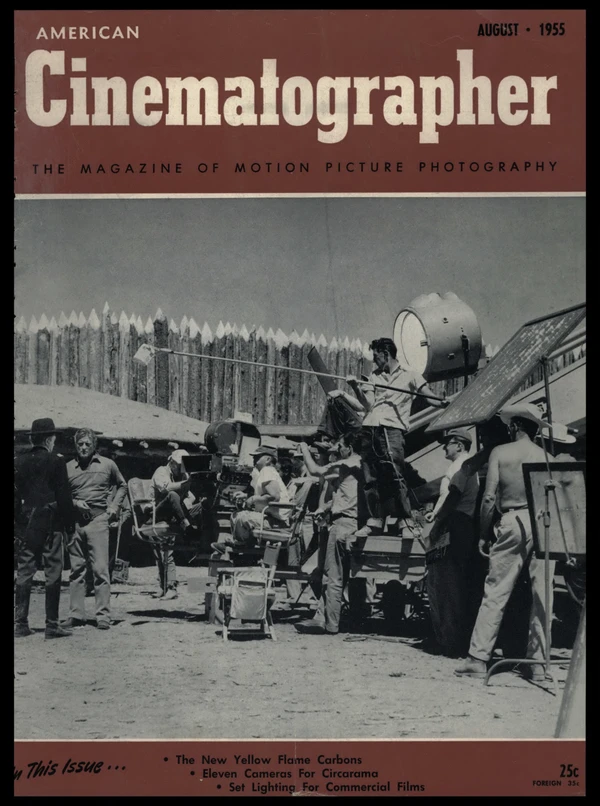American Cinematographer - August 1955 Cover